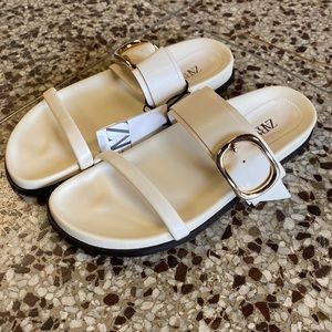 Zara never worn cream slides UK 39